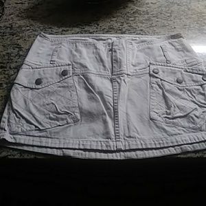 Khaki mini skirt 100% cotton